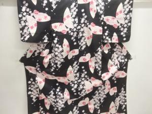 蝶に桜模様浴衣
